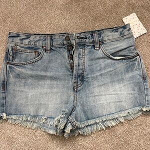 Free People. Denim Blue Shorts NWT